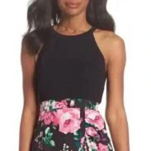 NWOT Gorgeous Eliza  J Cutaway Knit Tank Top Luxe - Black - Size XS